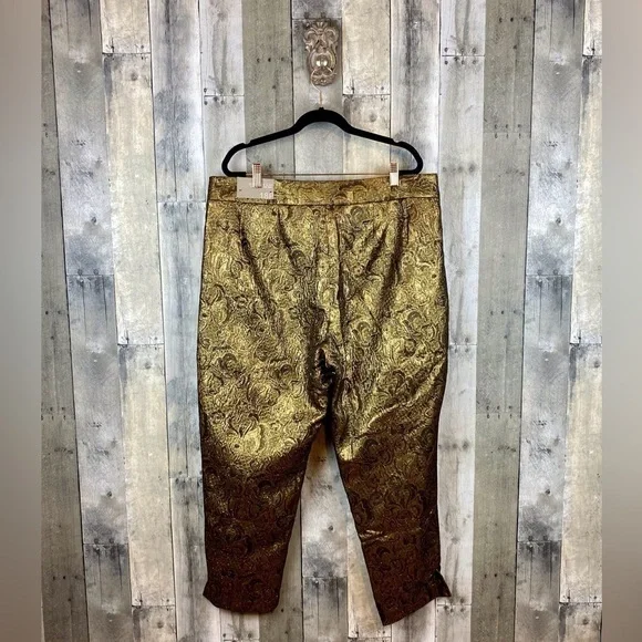 Soft Surroundings Gold Patterned Pants - Picture 3 of 16